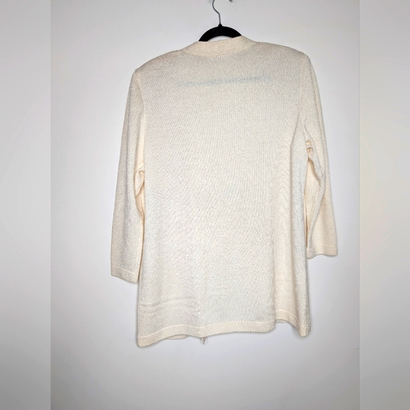 St. John Cream Women's Cardigan - Picture 7 of 8